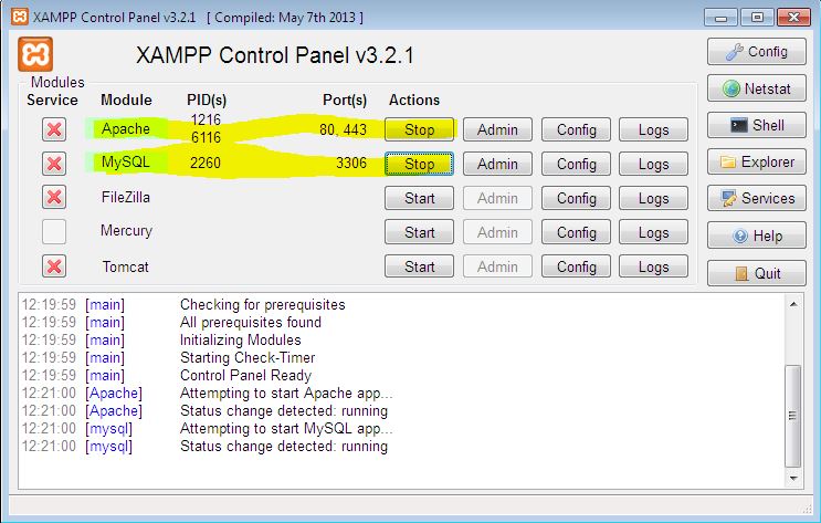 XAMPP Control Panel.JPG